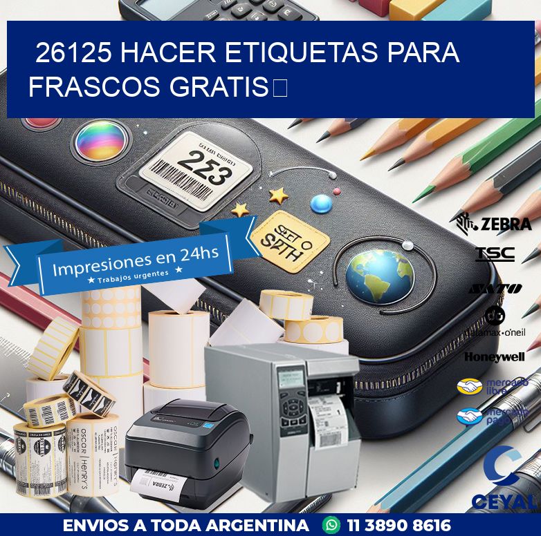 26125 Hacer etiquetas para frascos gratis 